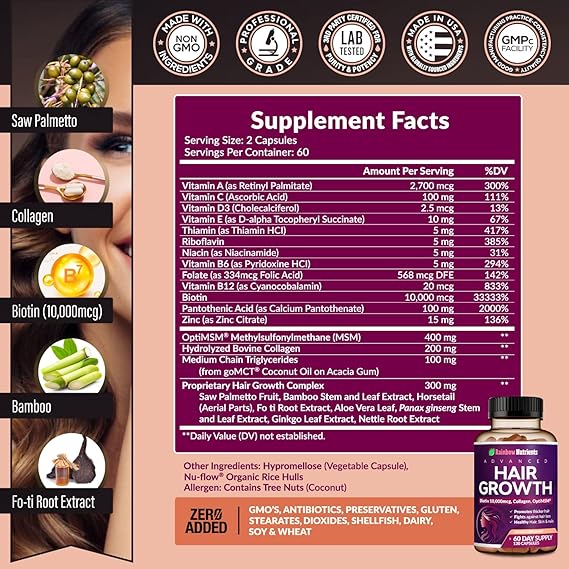 24 In 1 Hair Growth Vitamins